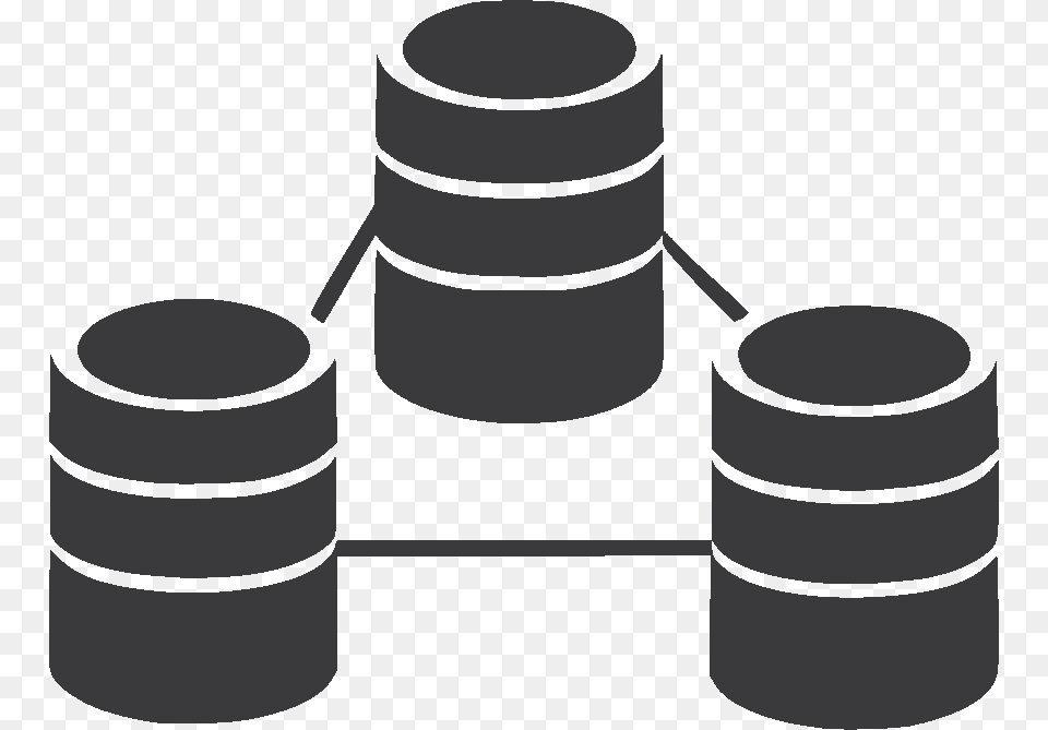 Database Database Black And White Free Transparent Png