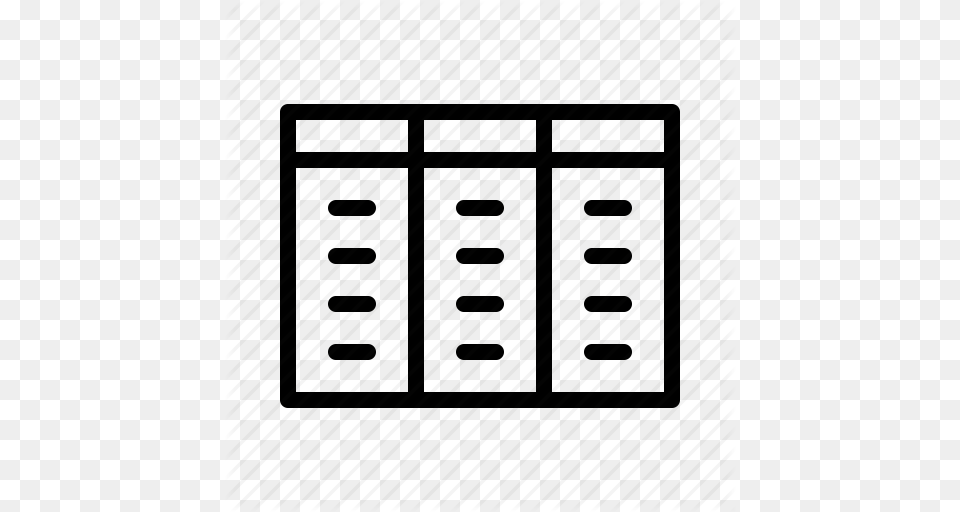 Database Datatable Excel Sheet Sql Table Icon, Cabinet, Furniture, Electronics Free Png