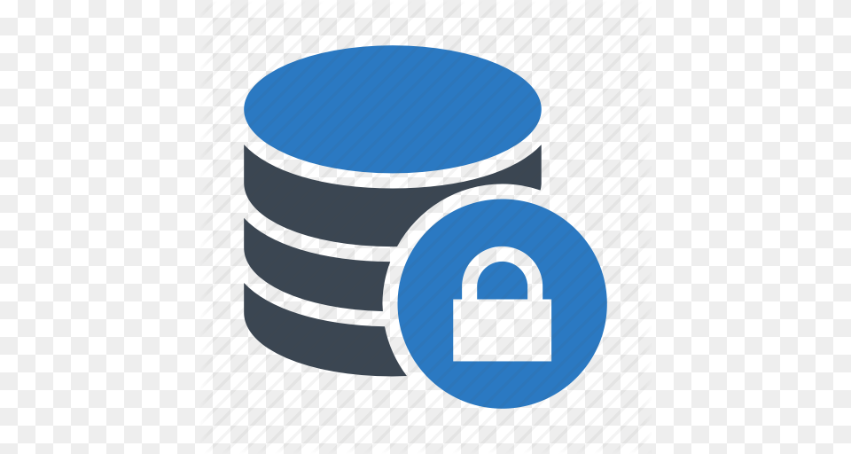Database Lock Protection Secure Server Icon Free Png