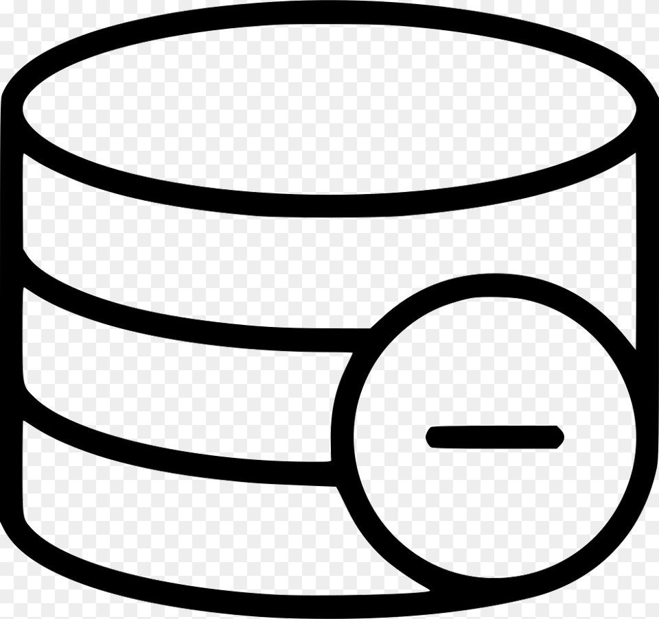 Database Minus Icon, Cylinder Png Image