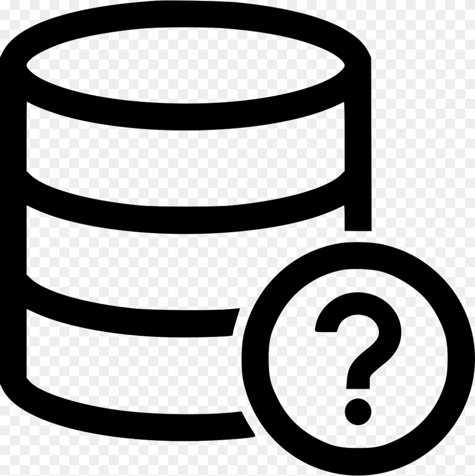 Database Question Mark Database With Question Mark, Cylinder Free Transparent Png