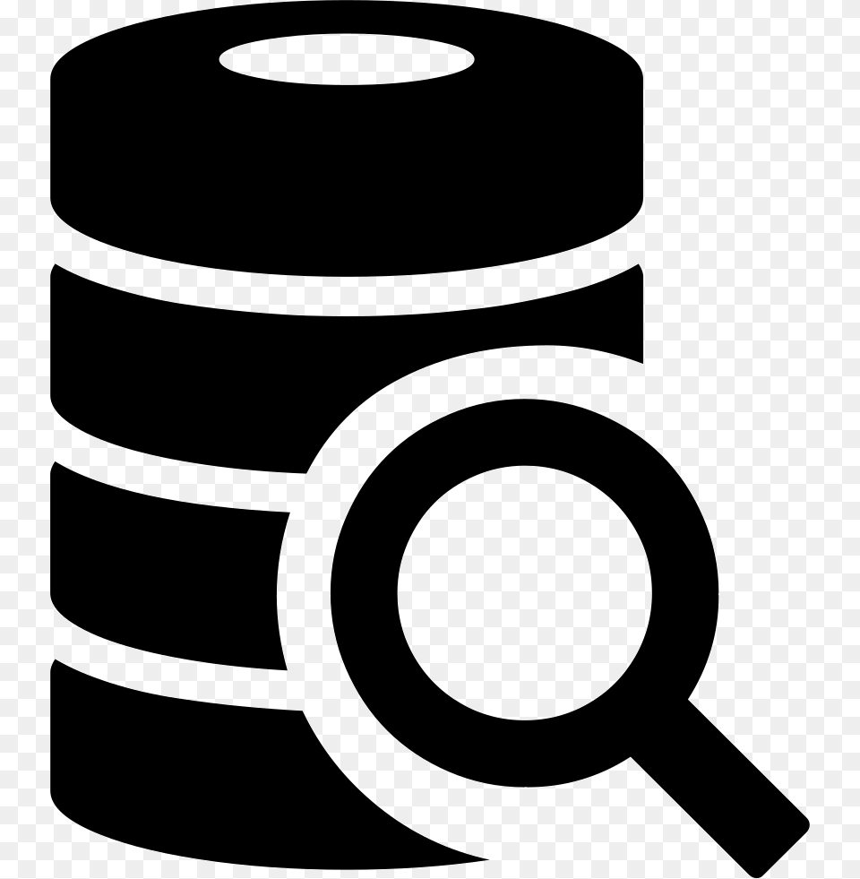 Database Search Search In Database Icon, Stencil Free Png Download