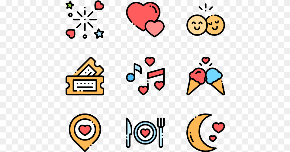 Date Night Elderly Icons Free Png Download