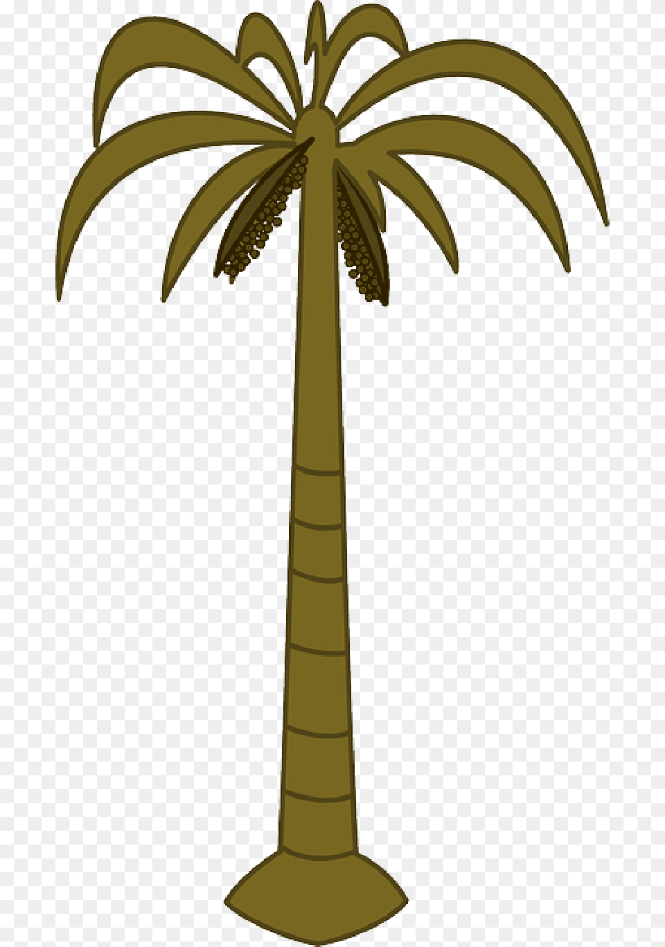 Date Palm Clipart Tropical Tree Palm Tree Clip Art, Palm Tree, Plant, Cross, Symbol Png Image
