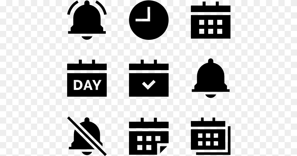 Date Time Venue Icon, Gray Png Image