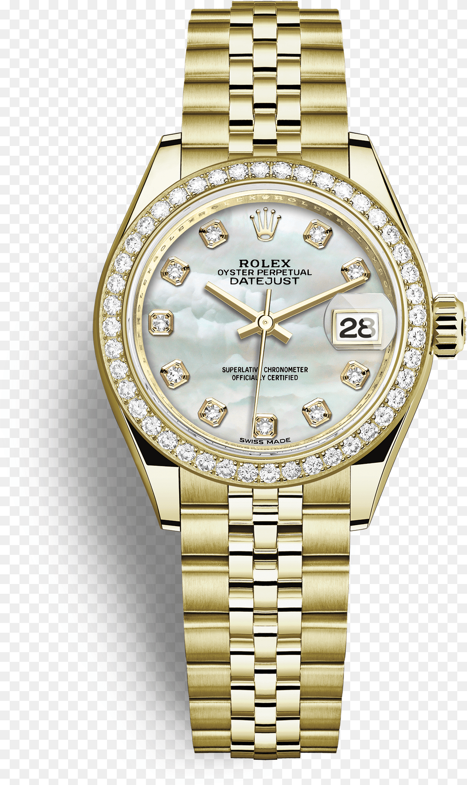 Datejust Rolex Lady Datejust 28 Pink, Arm, Body Part, Person, Wristwatch Png Image