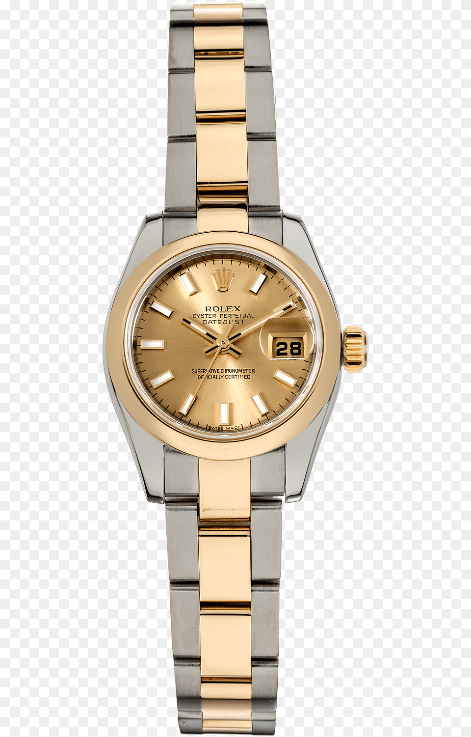 Datejust Yellow Gold And Stainless Steel Automatic Rolex Datejust, Arm, Body Part, Person, Wristwatch Free Png