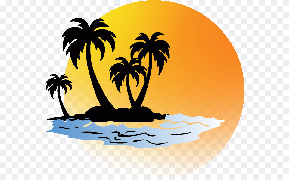 Dates U0026 Ages Palm Tree Silhouette Full Size Download Palm Tree Silhouette, Sky, Nature, Outdoors, Sun Png