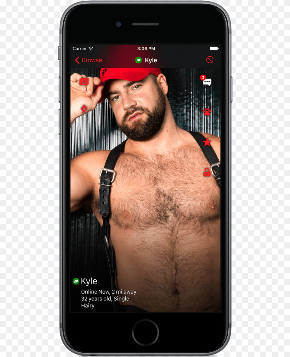 Dating App Screenshot, Head, Person, Beard, Face Free Transparent Png