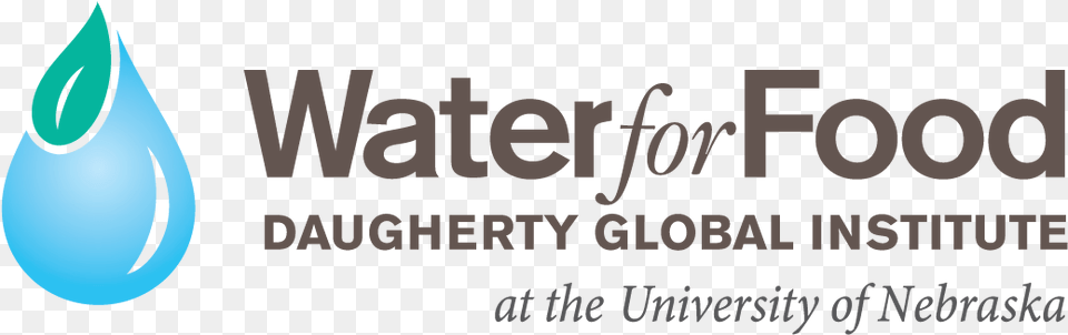 Daugherty Water For Food Institute At The University Water For Food Unl, Droplet, Turquoise, Logo Png