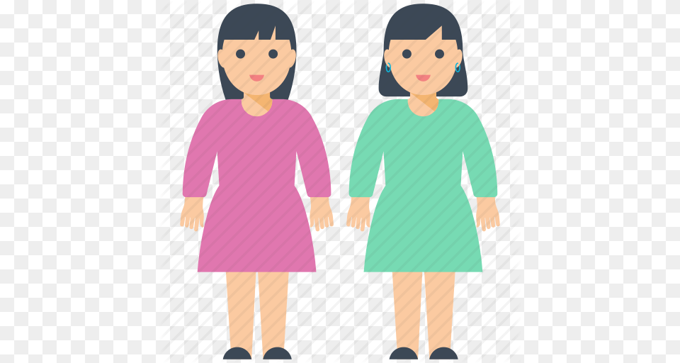 Daughters Girls Happy Sisters Sister Sister Love Icon, Sleeve, Body Part, Clothing, Person Png