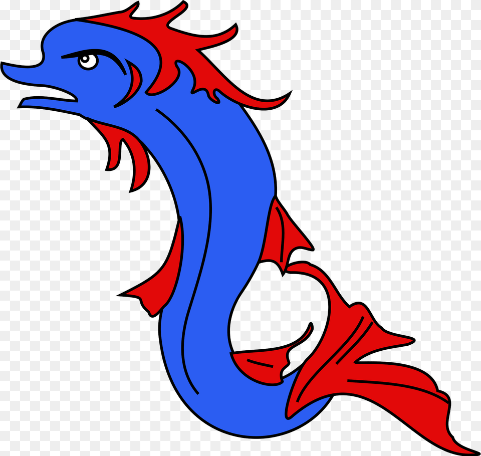 Dauphin Hauriant Queue Contourne Clipart, Dragon, Animal, Fish, Sea Life Png Image