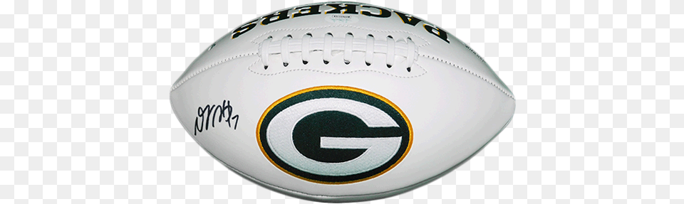 Davante Adams Green Bay Packers Logo Football Jsa Certified For American Football, Ball, Rugby, Rugby Ball, Sport Free Png