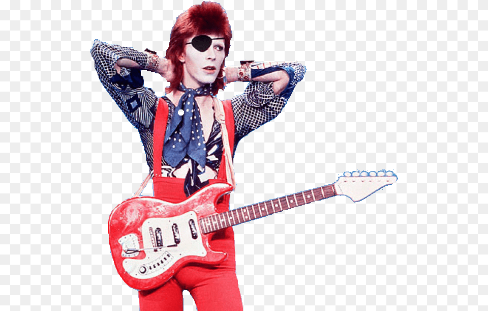 Davbowie Guitar David Bowie Ziggy Stardust, Musical Instrument, Adult, Female, Person Png
