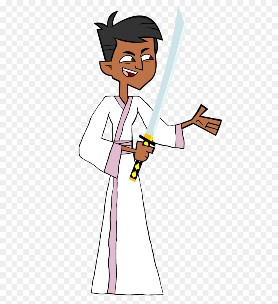 Dave As Samurai Jack, Person, Sword, Weapon, Face Free Transparent Png