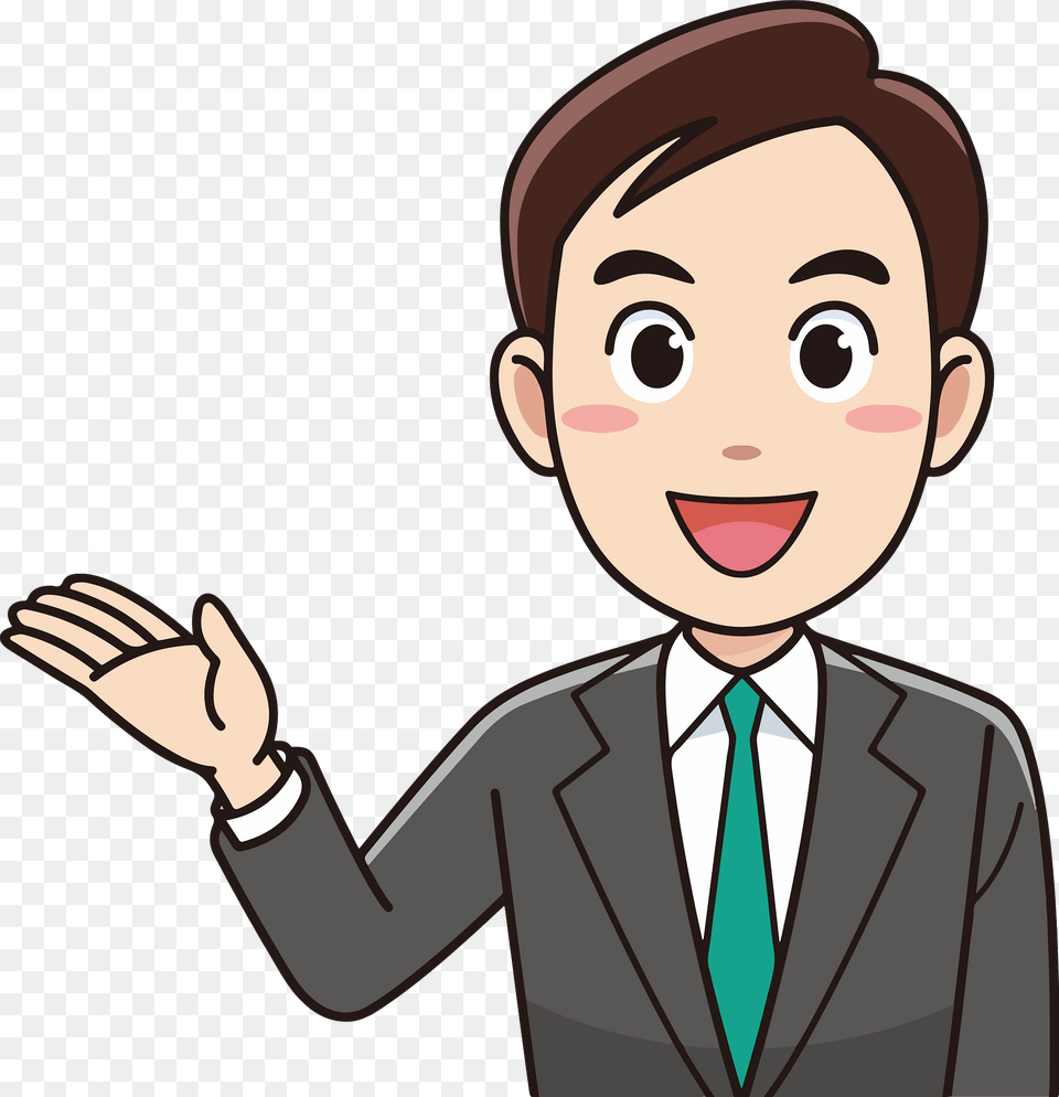 Dave Businessman Acting As A Guide Clipart, Accessories, Clothing, Formal Wear, Suit Free Png Download