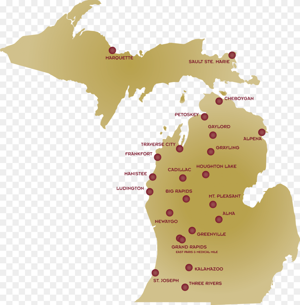 Dave East Michigan Map, Chart, Plot, Atlas, Diagram Free Transparent Png