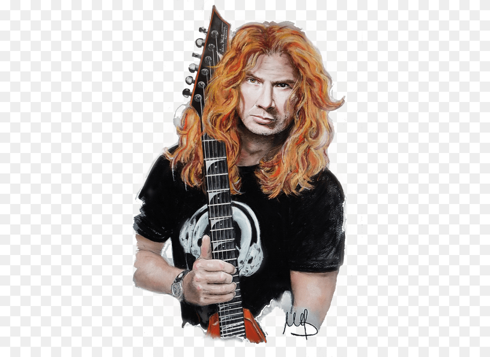 Dave Mustaine Chris Broderick, Adult, Guitar, Male, Man Free Png