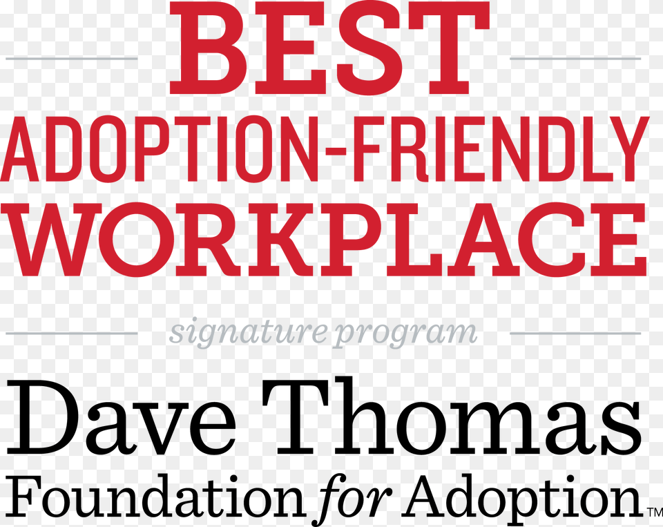Dave Thomas Foundation For Adoption 100 Best Adoption, Text, Advertisement, Poster Free Transparent Png