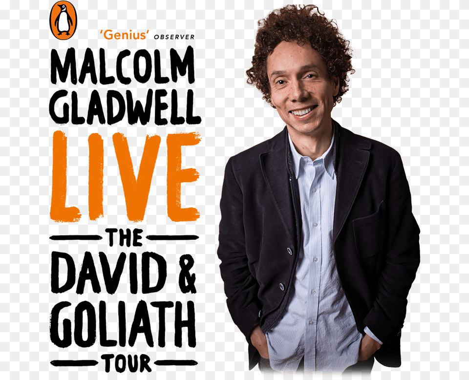 David And Goliath By Malcolm Gladwell Outliers The Story Of Success Book, Head, Jacket, Photography, Portrait Free Png