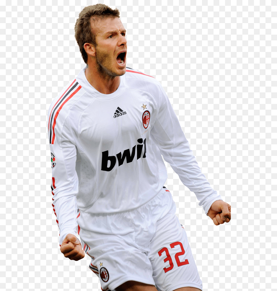 David Beckham Winner David Beckham Soccer Transparent, Shirt, Person, Clothing, Face Free Png Download