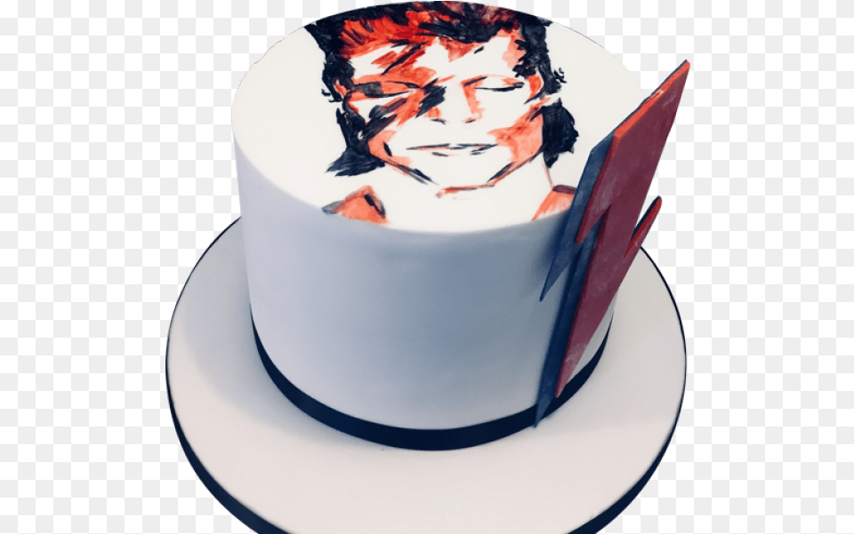 David Bowie By 3d Cakes David Bowie Birthday Cake, Food, Birthday Cake, Cream, Dessert Free Transparent Png