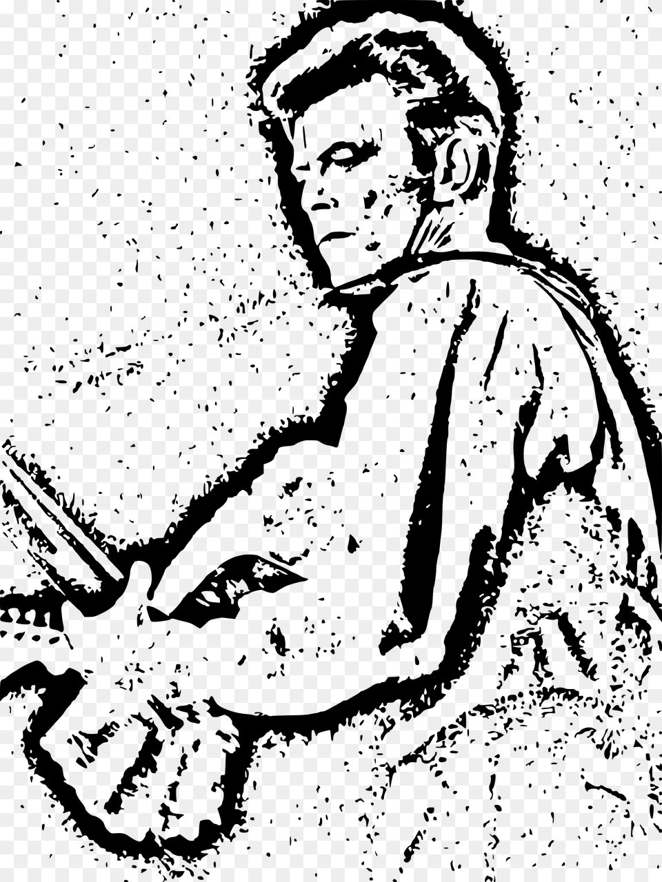 David Bowie Clip Arts, Gray Png Image