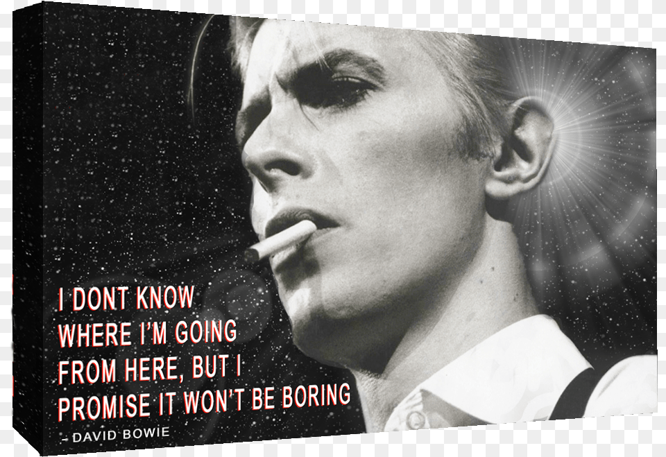 David Bowie Quote David Bowie, Person, Smoke, Face, Head Free Png Download
