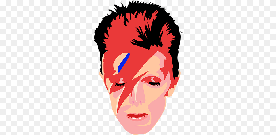 David Bowie Ziggy Stardust Art, Head, Person, Face, Photography Free Transparent Png