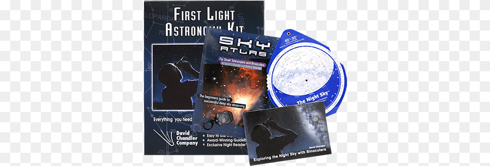 David Chandler Company Inc Astronomy Observing Aids And First Light Astronomy Kit, Advertisement, Poster, Adult, Female Free Png
