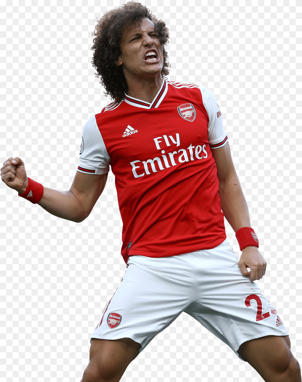 David Luiz Football Render Footyrenders David Luiz Arsenal, Shirt, Person, Clothing, Face Free Transparent Png