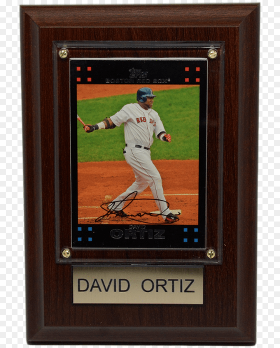 David Ortiz Boston Red Sox 4 X 6 Baseball Card Plaque Picture Frame, Team Sport, Team, Sport, Person Free Png Download