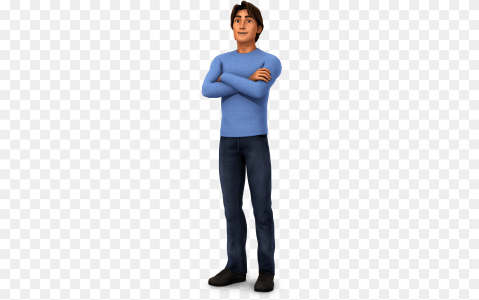 David Seville Alvin And The Chipmunks In Film, Person, Clothing, Sweater, Standing Free Png Download