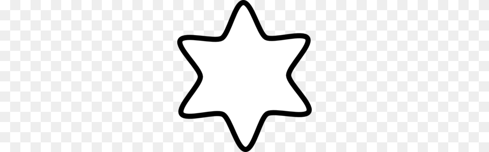 David Star White Clip Art, Star Symbol, Symbol, Leaf, Plant Png Image