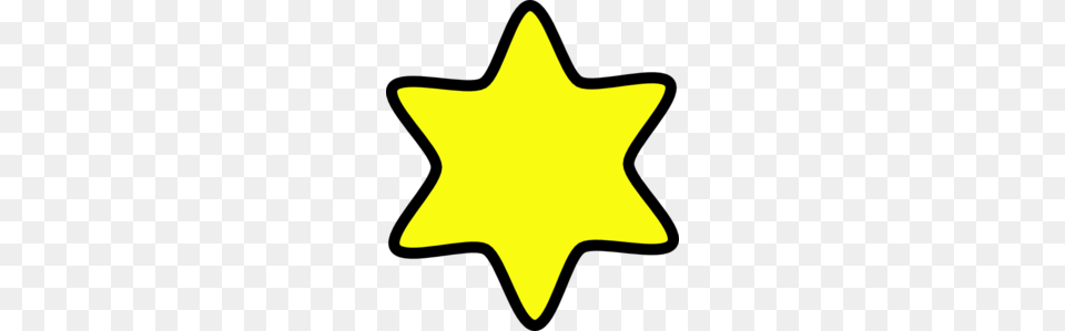 David Star Yellow Clip Art, Star Symbol, Symbol, Animal, Fish Png Image