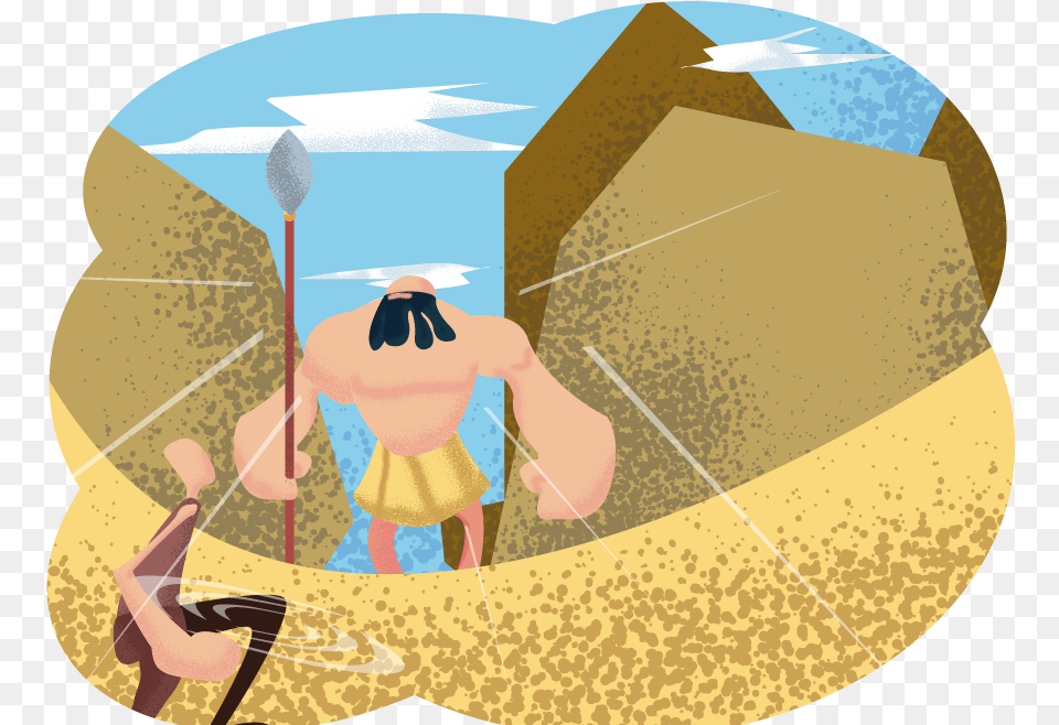 David Vs Goliath Illustration, Oars, Photography, Paddle, Outdoors Free Png Download