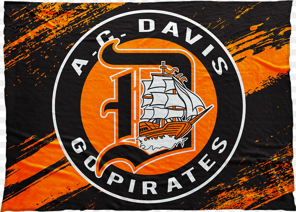 Davis Pirates High School Blanket, Logo, Emblem, Symbol, Architecture Free Png Download