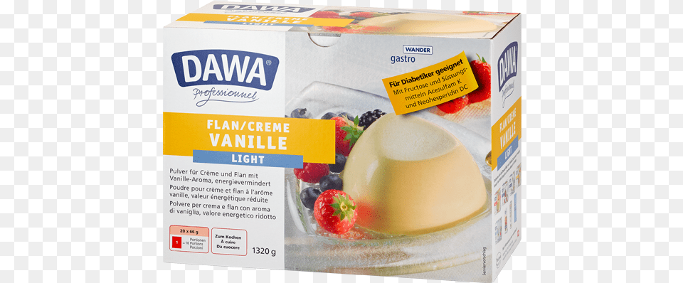 Dawa Flan Light Vanille, Food, Jelly, Custard, Dessert Png Image