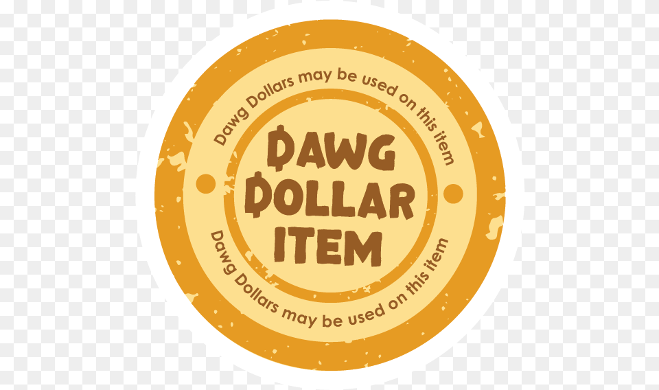 Dawg Dollar Item Icon Circle, Logo, Disk, Text Free Png