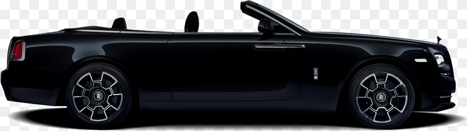 Dawn Black Badge Rolls Royce Phantom Drophead Coup, Wheel, Machine, Vehicle, Transportation Png