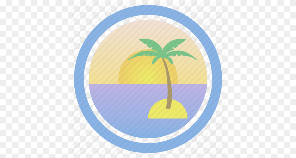 Dawn Dream Palm Sea Sunny Sunset And Peep Of Morning Icon, Tree, Summer, Palm Tree, Plant Free Png Download