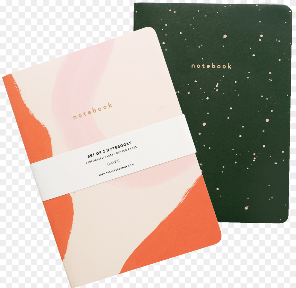 Dawn Notebooks Set Of 2 Notebooks, Paper, Text, Business Card Png Image