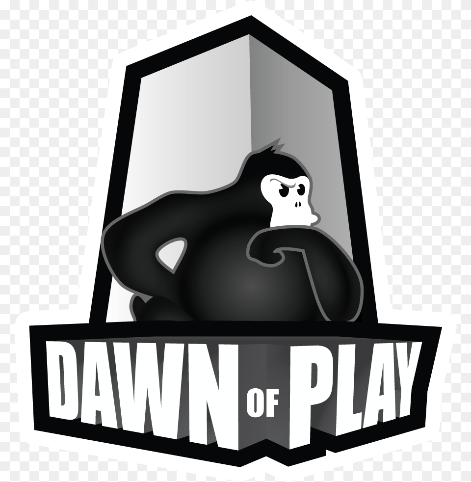 Dawn Of Play Language, Sticker, Stencil, Animal, Ape Free Png Download