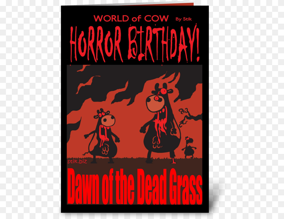 Dawn Of The Dead Grass Bd Card Greeting Card Horror Birthday Cards, Publication, Book, Poster, Advertisement Free Png