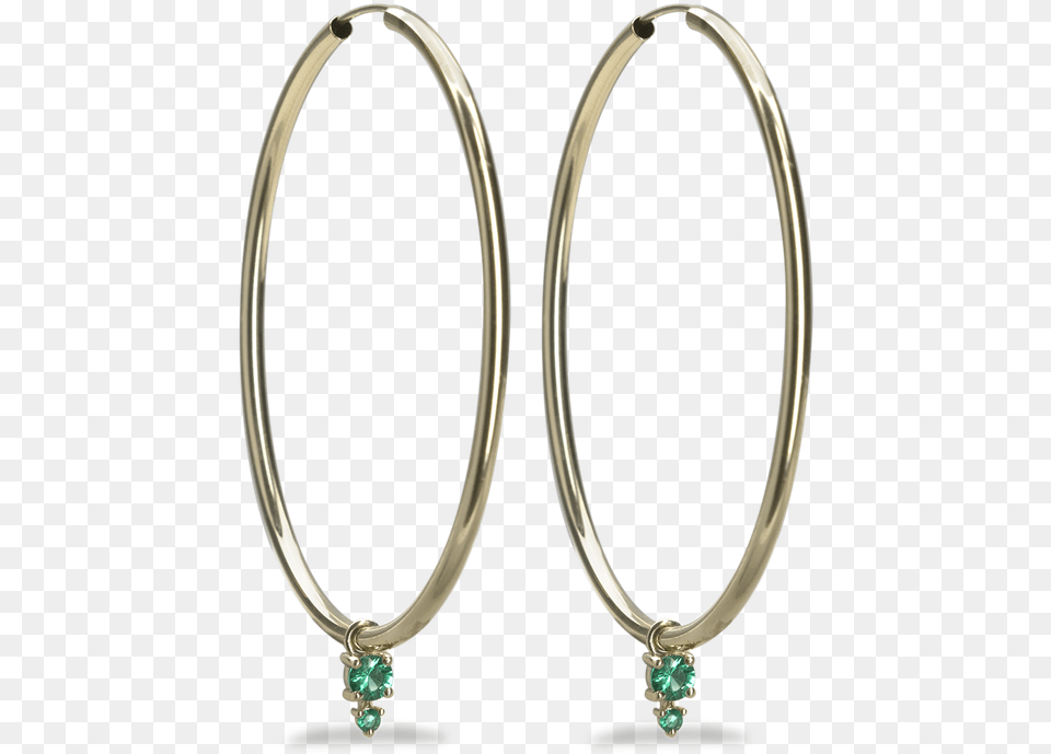 Dawson Emerald Hoop Earrings Solid, Accessories, Earring, Jewelry, Diamond Png