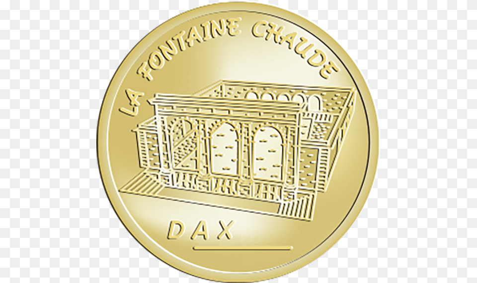 Dax La Fontaine Chaude Aro De Carro, Gold, Coin, Money, Disk Free Png Download