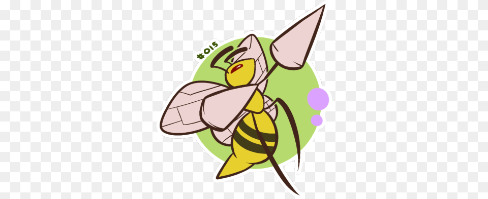 Day 015 Beedrill Cartoon, Animal, Bee, Insect, Invertebrate Free Transparent Png