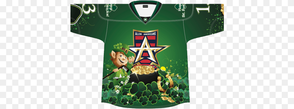 Day Americans Host Thunder Allen Americans Jersey, Clothing, Shirt, T-shirt, Baby Free Png Download