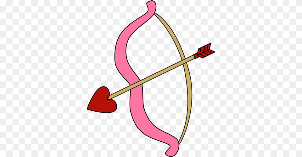 Day Bow And Arrow Clip Art Valentineu0027s Day Bow Valentines Bow And Arrow, Weapon Free Png Download