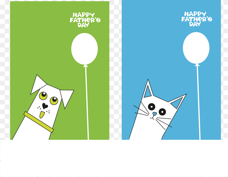 Day Card With Either A White Dog Or A White Cat Yawns, Balloon Png